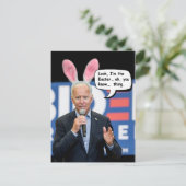 Joe Biden Easter Bunny Briefkaart (Staand voorkant)
