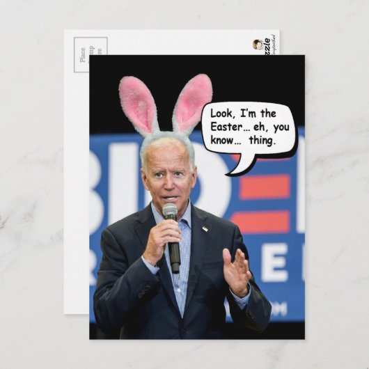 Joe Biden Easter Bunny Briefkaart (Voorkant / Achterkant)