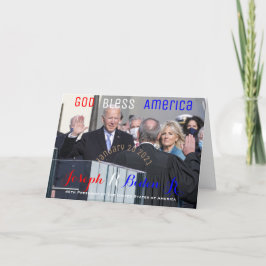 Joe Biden Eed van Kantoor 2021 Inauguratie Kaart