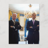 Joe. Biden en Barack Obama Briefkaart (Voorkant)