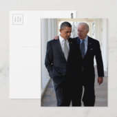 Joe. Biden en Barack Obama Briefkaart (Voorkant / Achterkant)