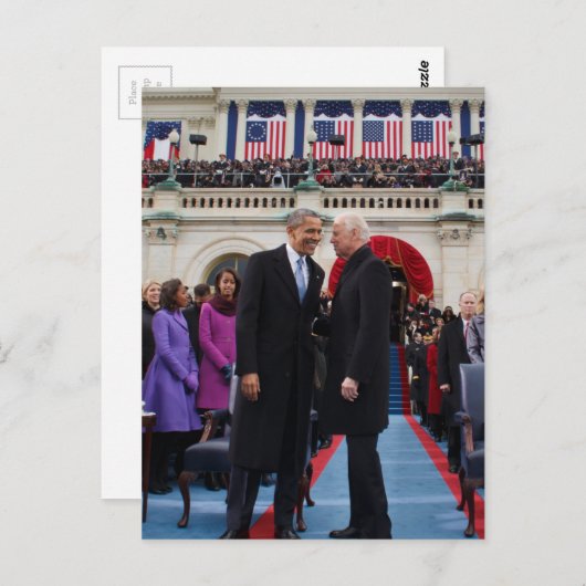 Joe. Biden en Barack Obama Briefkaart (Voorkant / Achterkant)