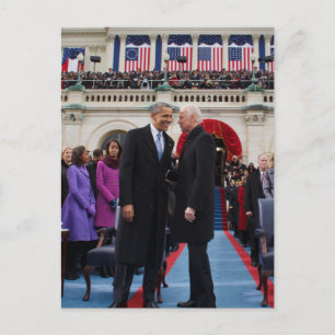 Joe. Biden en Barack Obama Briefkaart