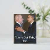 Joe. Biden en Barack Obama Briefkaart (Staand voorkant)