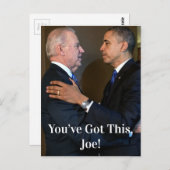 Joe. Biden en Barack Obama Briefkaart (Voorkant / Achterkant)