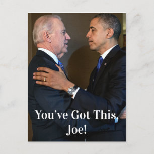 Joe. Biden en Barack Obama Briefkaart