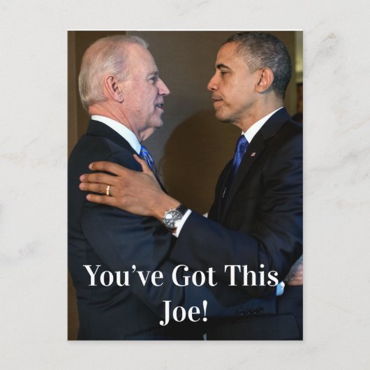 Joe. Biden en Barack Obama Briefkaart (Voorkant)