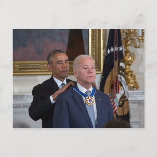Joe Biden en Barack Obama Briefkaart