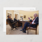 Joe Biden en Barack Obama Briefkaart (Voorkant / Achterkant)