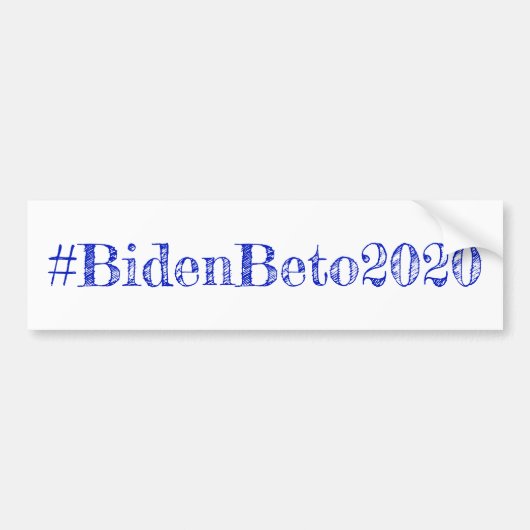 Joe Biden en Beto O'Rouke in 2020 Bumpersticker (Voorkant)