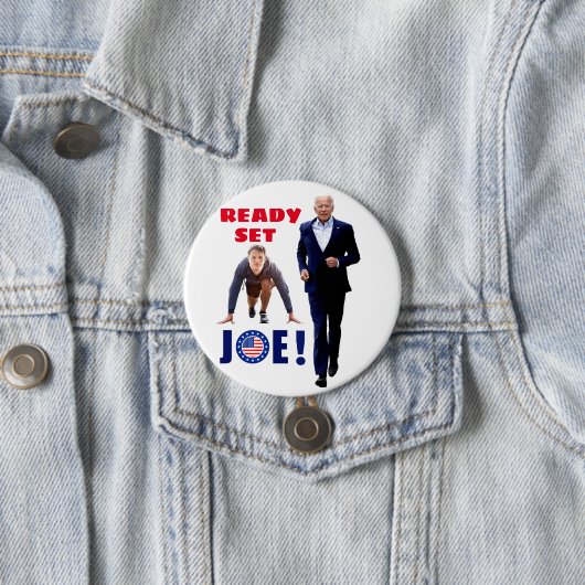Joe Biden en Joe Kennedy Ronde Button 7,6 Cm (In situ)