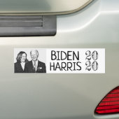 Joe Biden en Kamala Black en White Afbeeldingen 20 Bumpersticker (Op auto)