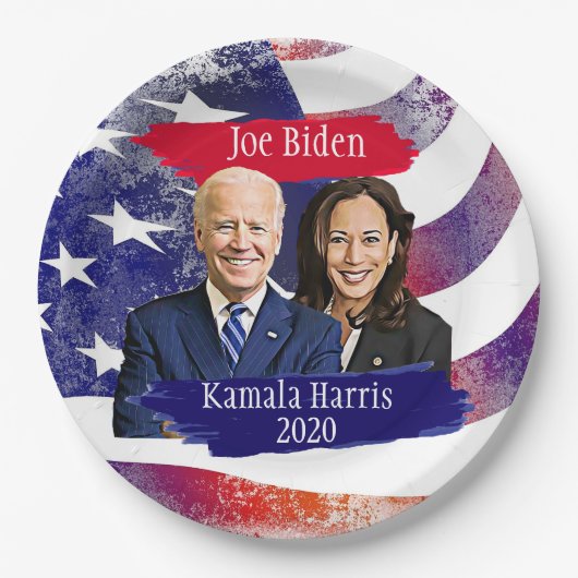 Joe Biden en Kamala Harris 2020 Papieren Bordje (Voorkant)