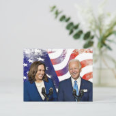 Joe Biden en Kamala Harris 2020 Running Mates Briefkaart (Staand voorkant)