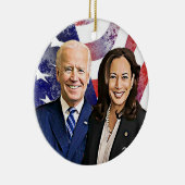 Joe Biden en Kamala Harris 2020 US-verkiezingen Keramisch Ornament (Rechts)