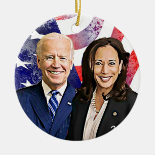 Joe Biden en Kamala Harris 2020 US-verkiezingen Keramisch Ornament