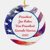 Joe Biden en Kamala Harris 2020 US-verkiezingen Keramisch Ornament (Achterkant)