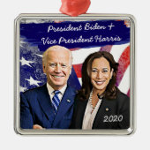Joe Biden en Kamala Harris 2020 US-verkiezingen Metalen Ornament (Voorkant)