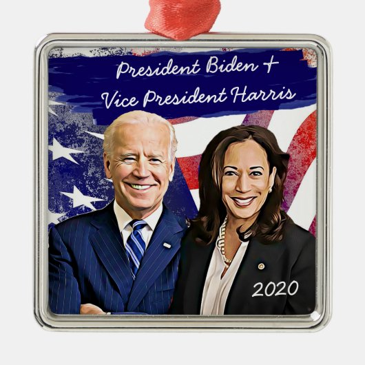 Joe Biden en Kamala Harris 2020 US-verkiezingen Metalen Ornament (Voorkant)