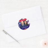 Joe Biden en Kamala Harris 2020 Verkiezingen Ronde Sticker (Envelop)