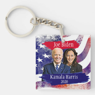 Joe Biden en Kamala Harris 2020 Verkiezingsauto Sleutelhanger