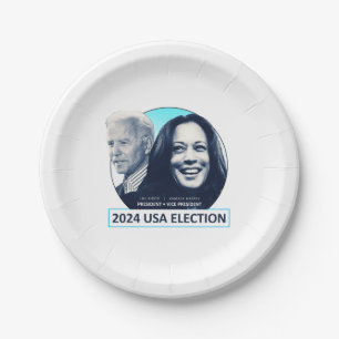 Joe Biden en Kamala Harris 2024 VS VERKIEZINGEN Papieren Bordje