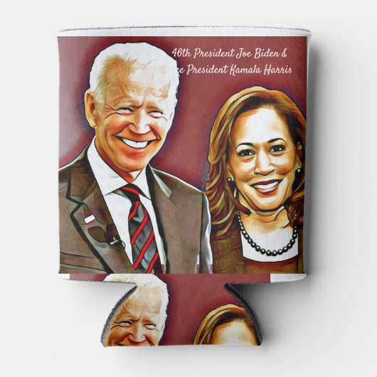 Joe Biden en Kamala Harris_ 46th President_ Blikjeskoeler (Voorkant)