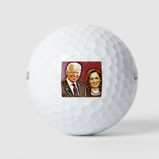 Joe Biden en Kamala Harris_ 46th President_ Golfballen (Voorkant)