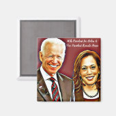 Joe Biden en Kamala Harris_ 46th President_ Magneet (Voorkant / Achterkant)