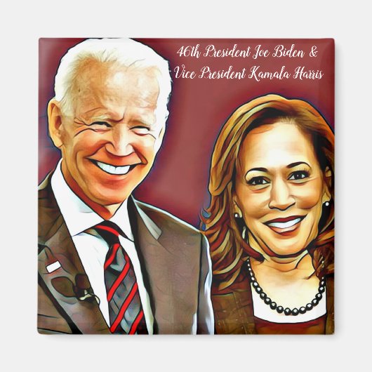 Joe Biden en Kamala Harris_ 46th President_ Magneet (Voorkant)