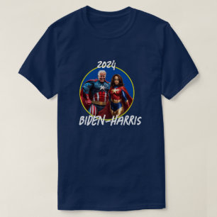 Joe Biden en Kamala Harris als superhelden T-shirt