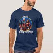 Joe Biden en Kamala Harris als superhelden T-shirt (Voorkant)