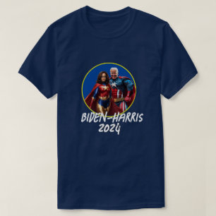 Joe Biden en Kamala Harris als superhelden T-shirt