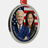 Joe Biden en Kamala Harris Keepomwille Souvenir 20 Metalen Ornament (Rechts)