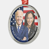 Joe Biden en Kamala Harris Keepomwille Souvenir 20 Metalen Ornament (Links)
