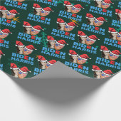 joe biden en kamala harris kerstsanta hat cadeaupapier (Hoek)