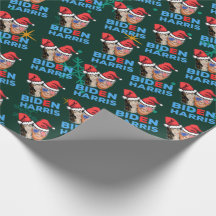 joe biden en kamala harris kerstsanta hat
