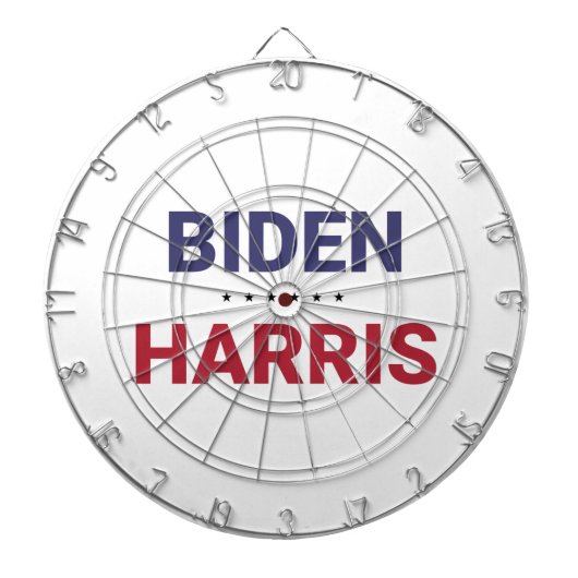 Joe Biden en Kamala Harris (Verkiezingen 2020 in d Dartbord (Voorkant)