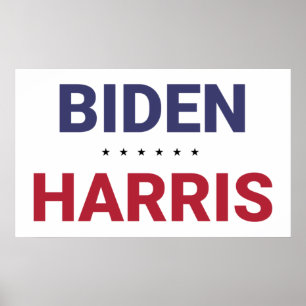 Joe Biden en Kamala Harris (Verkiezingen 2020 in d Poster