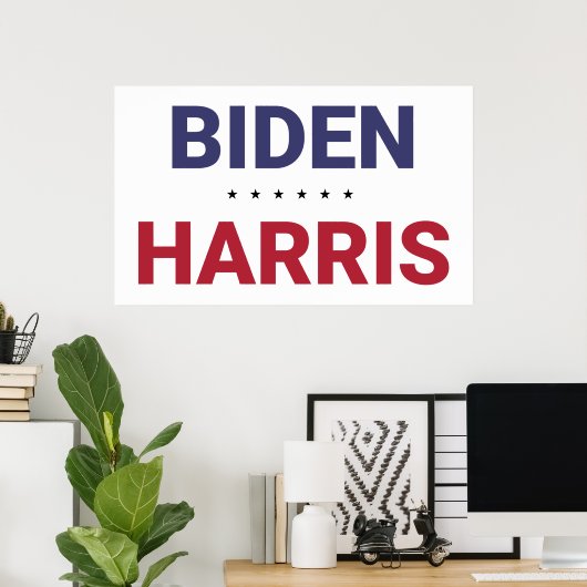 Joe Biden en Kamala Harris (Verkiezingen 2020 in d Poster (Thuiskantoor)