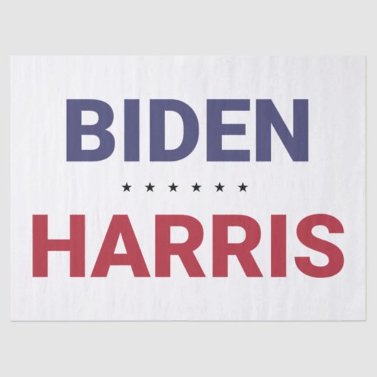Joe Biden en Kamala Harris (Verkiezingen 2020 in d Tissuepapier (Voorkant)