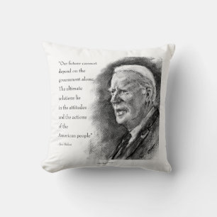 Joe Biden en Quote Kussen