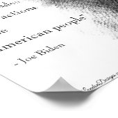 Joe Biden en Quote Poster (Hoek)