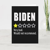 Joe Biden erg slecht. Zou niet adviseren Kaart (Voorkant)