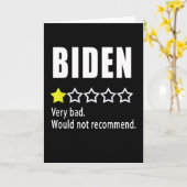 Joe Biden erg slecht. Zou niet adviseren Kaart (Gele Bloem)