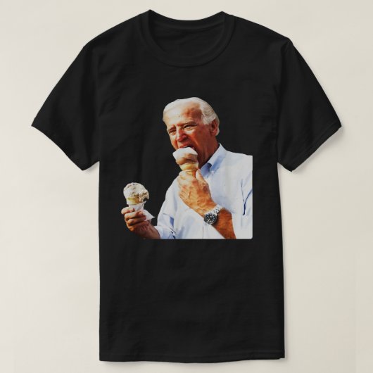 Joe Biden Eten Ice Cream, Biden's 4 juli spee T-shirt (Design voorkant)
