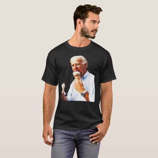 Joe Biden Eten Ice Cream, Biden's 4 juli spee T-shirt (Voorkant volledig)
