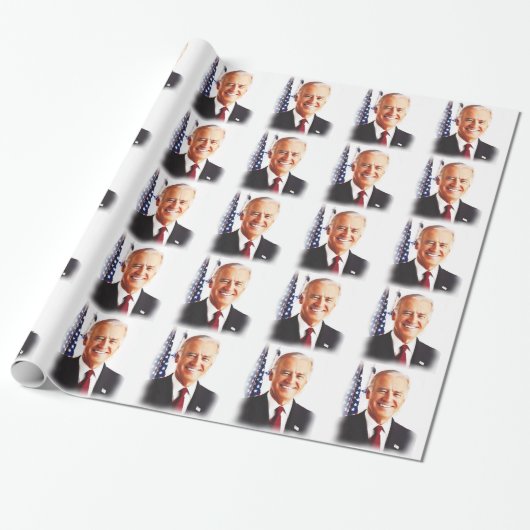 Joe Biden-For USA President 2016 Cadeaupapier (Uitgerold)