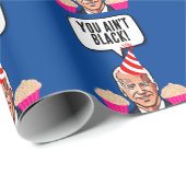 JOE BIDEN FUNNY BIRTHDAY JE BENT NIET ZWART! CADEAUPAPIER (Rol Hoek)