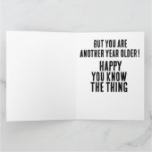 JOE BIDEN FUNNY BIRTHDAY JE BENT NIET ZWART! KAART (Binnen)